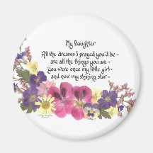 Daughter saying magnet