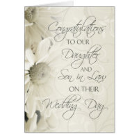 Daughter & Son In Law Wedding Congratulations Card