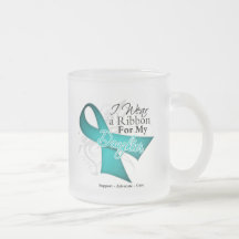Daughter - Teal Ribbon Awareness Coffee Mugs