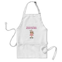Daughters are Flowers Blooming in Our Hearts Aprons