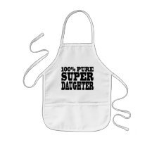 Daughters Birthday Party 100% Pure Super Daughter Aprons