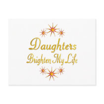 Daughters Brighten My Life postcards