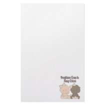 daughters come in many colors adoption design stationery paper