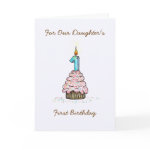 Daughter's First Birthday card