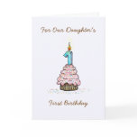 Daughter's First Birthday Card