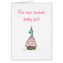 Daughter's First Birthday Card