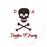 Daughters Of Anarchy Round Sticker