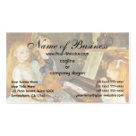 Daughters of Catulle Mendes; Pierre Auguste Renoir Business Card Templates
