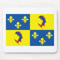 Dauphine Flag Mousepad by FlagTshirts Dauphine Flag Mousepad