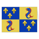 Dauphine Of France, France flag Greeting Cards