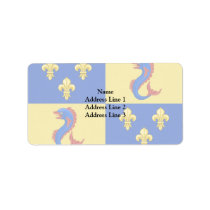 Dauphine Of France, France flag Personalized Address Labels