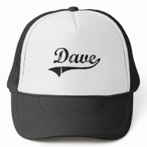 Dave Classic Style Name Mesh Hat