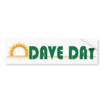 Dave Day (White) bumper stickers by artangeldesign Dave Day (White) bumper stickers