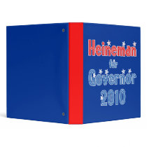 Dave Heineman for Governor 2010 Star Design 3 Ring Binders