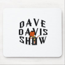 Dave Mascot logo black mousepads