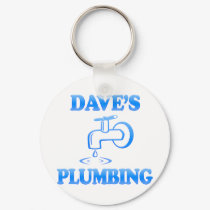 Dave's Plumbing keychains by CustomNameProducts Dave's Plumbing keychains