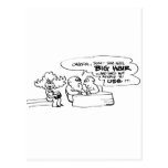 davholle big hair postcard