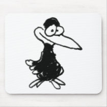 davholle black bird mouse pads