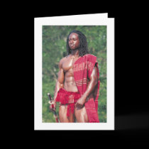 David Adomah as "The Afrikan" cards
