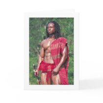 David Adomah as "The Afrikan" cards