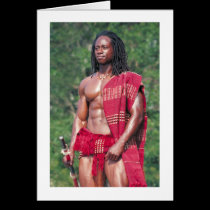 David Adomah as "The Afrikan" cards