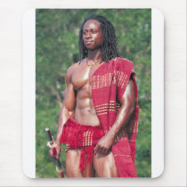 David Adomah as "The Afrikan" mousepads by Muscleshots David Adomah as "The Afrikan" mousepads