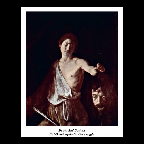 David And Goliath By Michelangelo Da Caravaggio Print