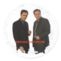 David Beeler and Tom Konkle, www.daveandtom.com Sticker