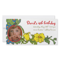 David Birthday Photo Invitation photo cards by Kidsplanet David Birthday Photo Invitation photo cards