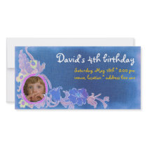 David Birthday Photo Invitation photo cards
