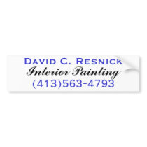 David C. Resnick, Interior Painting bumper stickers by CreativelyCME David C. Resnick, Interior Painting bumper stickers