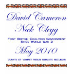 David Cameron ~ Nick Clegg ~ Coalition t-shirts