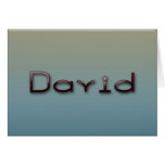 David Greeting Card