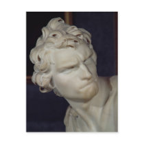 David, detail of the head, 1623-23 post cards