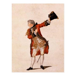 David Garrick as Benedict - Much Ado About Nothing Postcard