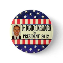 David McFadden for President 2012 Pinback Button