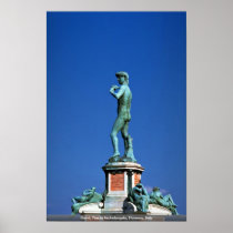 David, Piazza Michelangelo, Florence, Italy Print