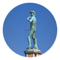 David, Piazza Michelangelo, Florence, Italy Round Stickers
