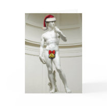 David Santa Greeting Card by FbodStudios David Santa Greeting Card