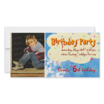 David's Birthday Party Photo Invitation photo cards by Kidsplanet David's Birthday Party Photo Invitation photo cards