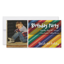 David's Birthday Party Photo Invitation photo cards by Kidsplanet David's Birthday Party Photo Invitation photo cards
