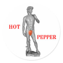 David's Hot Pepper stickers by GrungeFactory David's Hot Pepper stickers