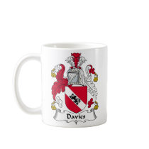 Davies Family Crest mugs by coatsofarms Davies Family Crest mugs