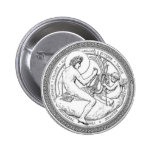DaVinci and Sanzio Ceiling Classic Illustration Pinback Buttons