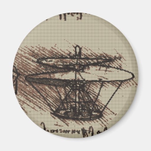 DAVINCI HELO Cross Stitch Design Fridge Magnets