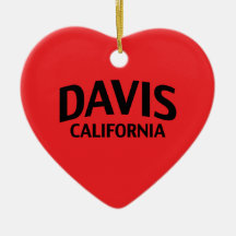 Davis California Christmas Ornament