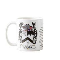 Davis Family Crest Mug by NemethArt Davis Family Crest Mug