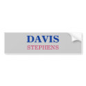 DAVIS, STEPHENS bumper stickers