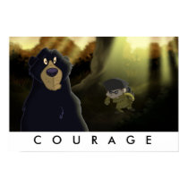 Davy Crockett "Courage" Print by adrianropp Davy Crockett "Courage" Print