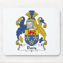 Davy Family Crest mousepads